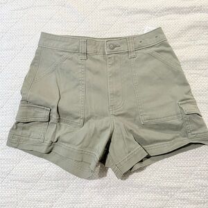 Hollister Green Cargo Shorts with Utility Pockets